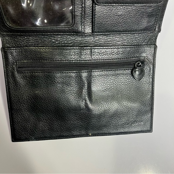 Brighton croc embossed leather clutch brown 8” x 5.75” - Picture 7 of 10